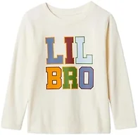 GAP Boys' Long Sleeve Graphic T-Shirt, Lil Bro, 3YRS