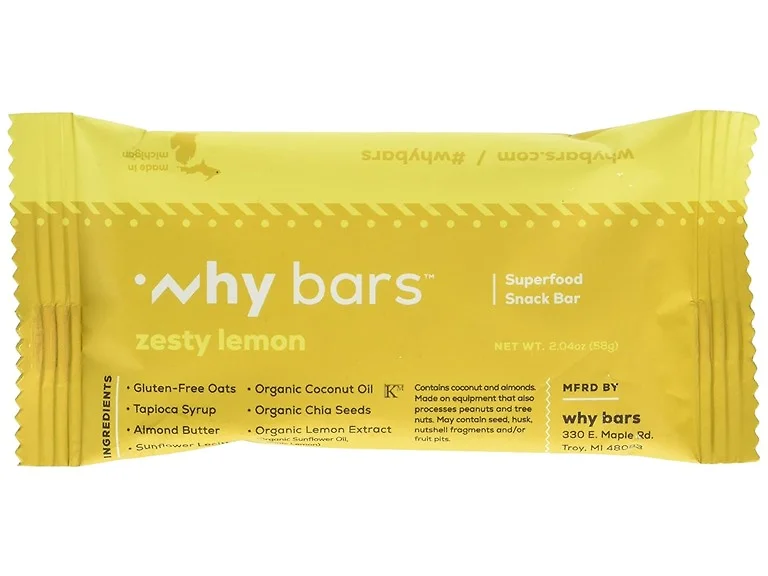 Why Bars Zesty Lemon Bar 2 3 OZ