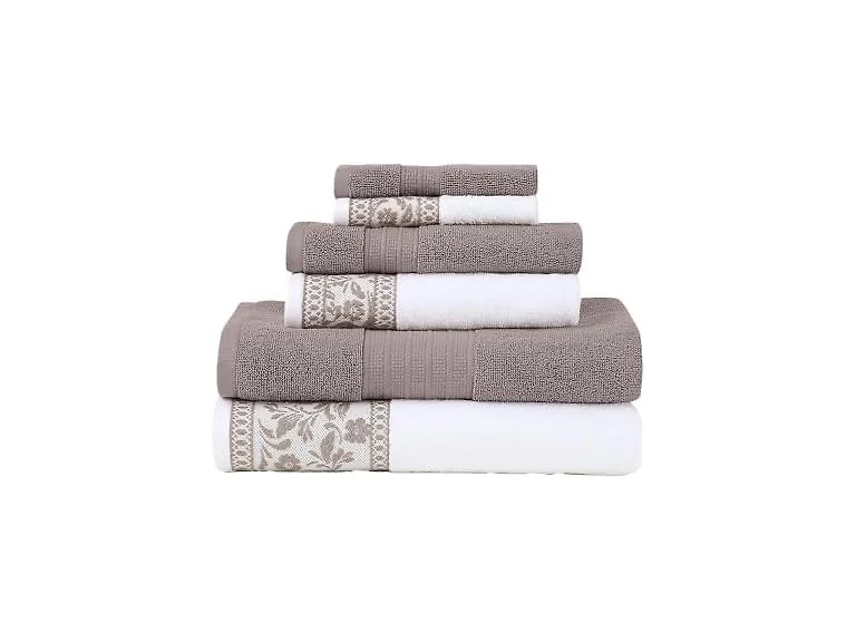 Modern Threads Allie 6-Piece 100% Cotton Towel Set