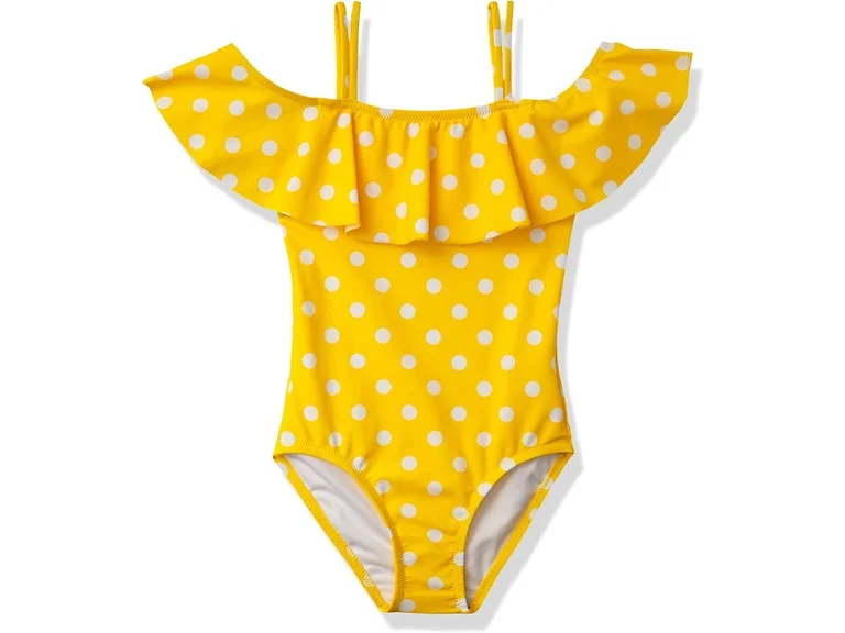 Kanu Surf Girls' Shoulder One Piece Swimsuit (3T)