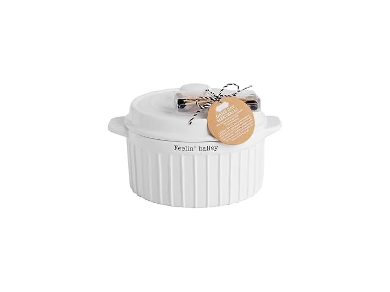 Mud Pie Meatball Serving Bowl Toothpick Set