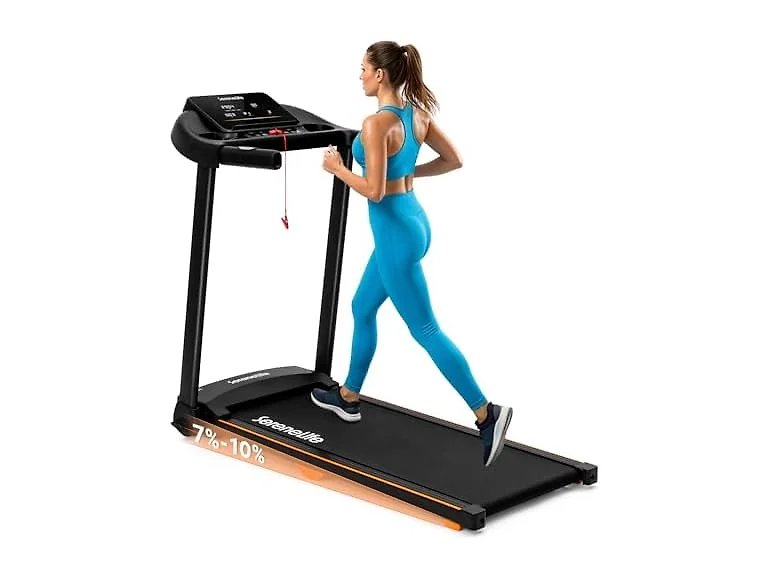 SereneLife Smart Foldable Treadmill with Bluetooth