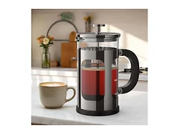Veken French Press Coffee Maker,No Plastic Touches Cafe,21oz 0.6L Small Pot