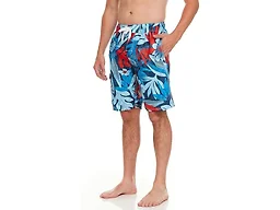 Kanu Surf Men's Infinite Swim Trunks (Regular & Extended Sizes), Abacos Navy/Red, X-Large