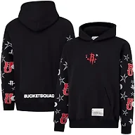 Bucketsquad Youth X Ultra Game NBA Officially Licensed Buckie Hoodie Sweatshirt, Houston Rockets, Black, YXL