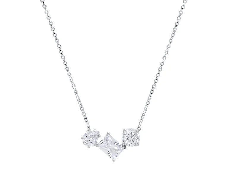 Moissanite Diamond Trio Necklace