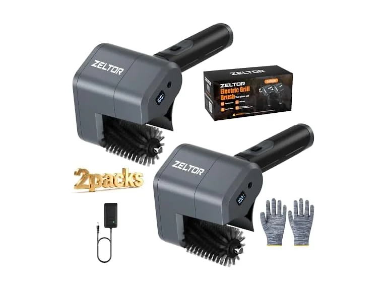 Zeltor 2 Pack Electric Grill Brush