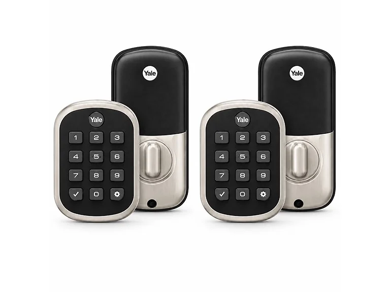 Yale Push Button Deadbolt - 2PK