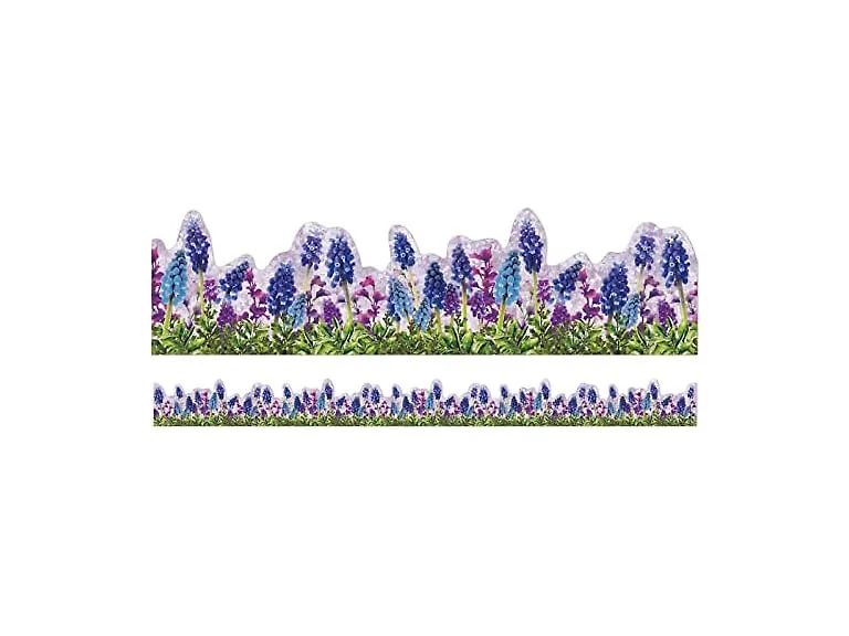 Eureka Curiosity Garden Floral Extra Wide Decorative Trim