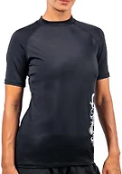 Kanu Surf Women's UPF 50+ Short Sleeved Active Rashguard & Workout Top, Breeze Black, Large