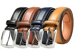 Giorgio Brutini CB-7000-NAVY-BR-TAN-NAVY-M M (32-36) Giorgio Brutini Leather Dress Belt Black & Brown & Tan & Navy