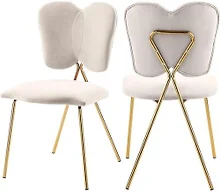 Meridian MRD-780Cream-C Set Of 2 Angel Velvet Upholste