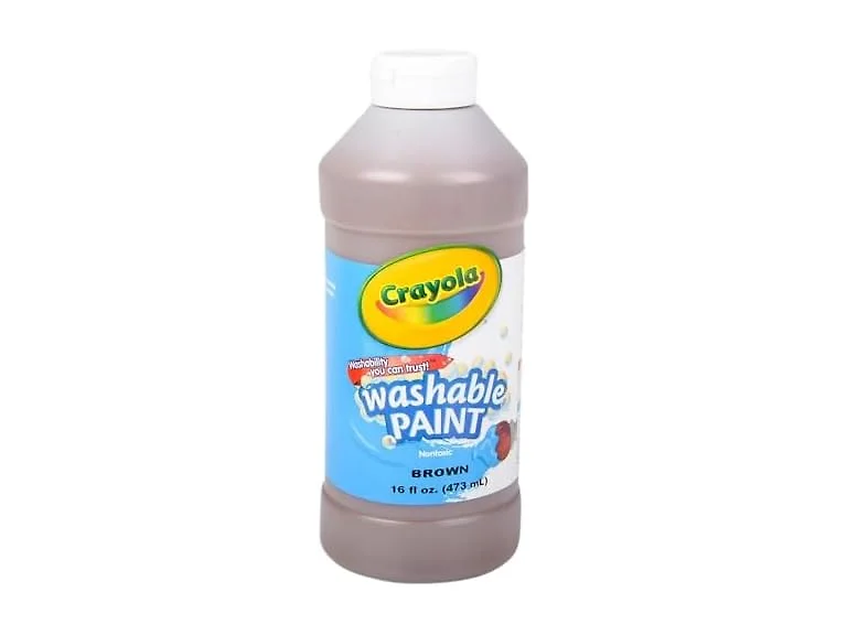 Crayola Washable Paint, Brown, 16 Oz Bottle