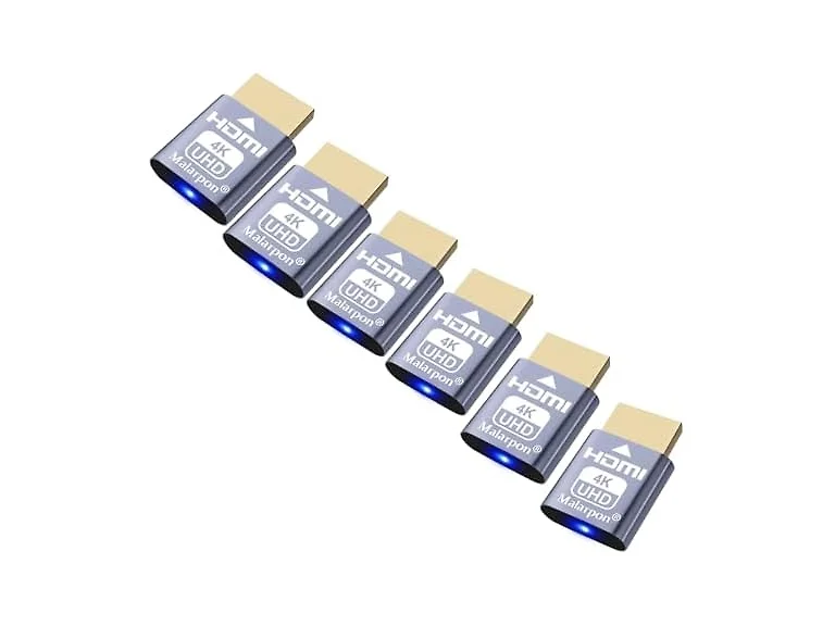 6Pc HDMI Plug fit-Headless Display