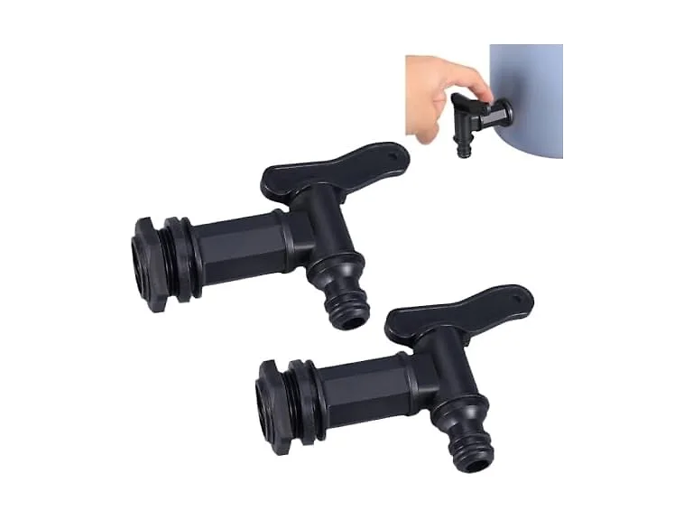 Generic GAR-87 2pcs Water Butt Tap Hose Connector