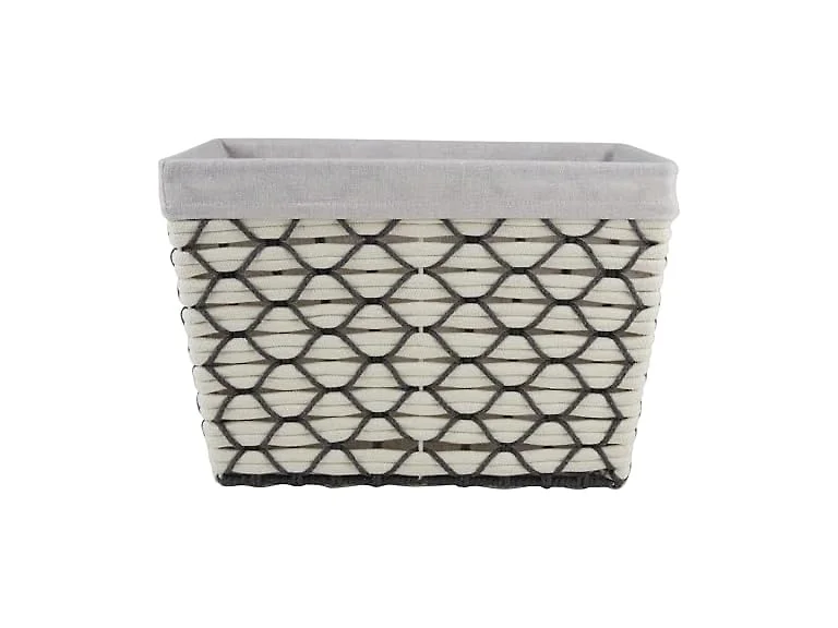 Simplify Large Cotton Rope Woven Tote in White