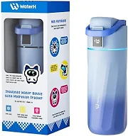 BOOST Smart Water Bottle with Reminder & Tracker, 16oz Kids Water Bottle for School, DIY Refrigerator Magnets, BPA-Free Vacuum Insulated Stainless Steel, Ideal for Travel, Camping