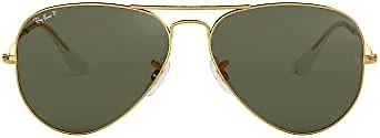Ray-Ban RB3025 001/58 62 62-14-135 Ray-Ban RB3025 Classic  Aviator Sunglasse Gold/G-15 Green Polarized