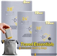25-Pack Vacuum Bags for Travel with Wireless Rechargeable Pump | Carry-on Size Compression Packing Bags for Luggage & Suitcase, Space Saver for Clothes & Home Seasonal Storage, 3S Vacuum