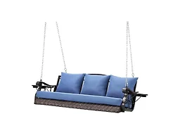 ZZW 8017 Heavy Duty 900 LBS Porch Swing Chair 3-Person Bro