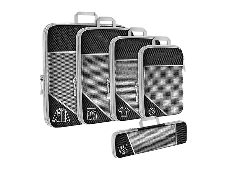 5 Pack Packing Cubes for Travel