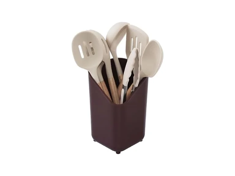 Glad Silicone Kitchen Utensils Set, 8pcs Beige