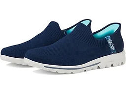Skechers Women's Go Walk Travel Tahiti Sunset Hands Free Slip-Ins Sneaker, Navy, 10.5 US