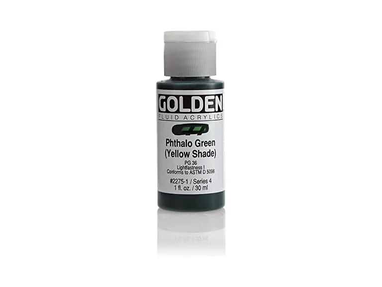 Golden Fluid Acrylics - Pthalo Green
