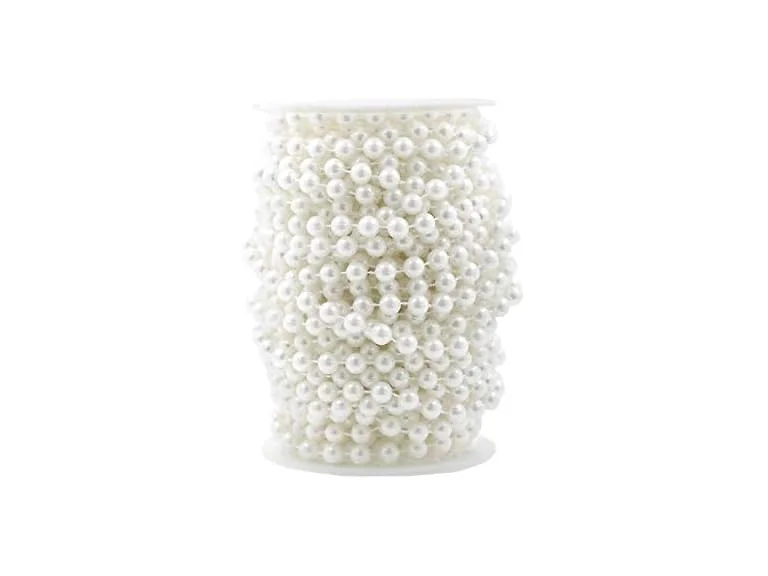 Mandala Crafts Faux 8mm White Pearl Beads