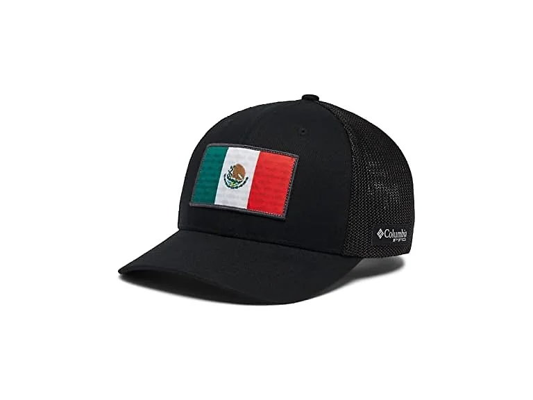 Columbia Unisex (XXL) PFG Fish Flag Mesh Ball Cap