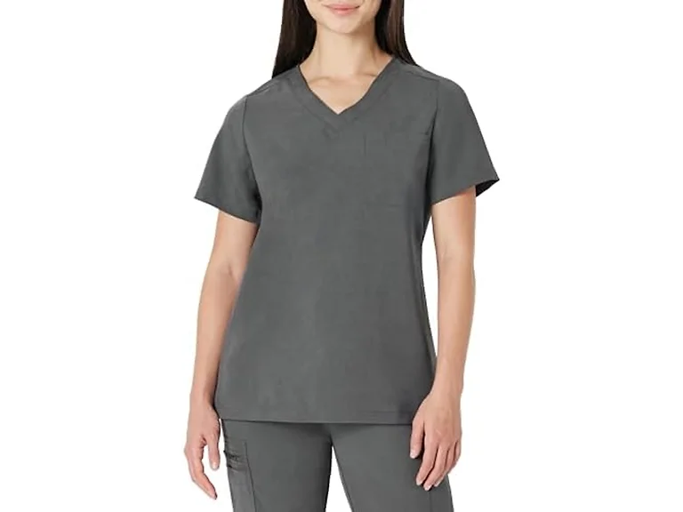 Amazon Basics Women Scrubs V-neck Top