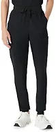 Amazon Basics Women's Scrubs Jogger Pants Yoga Waistband Drawstring, Black, X-Small Long