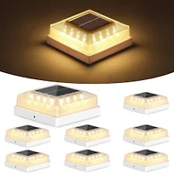 Brightever B0FXLZ2QRZ 8-Pack 4x4 Solar Post Cap Ligh