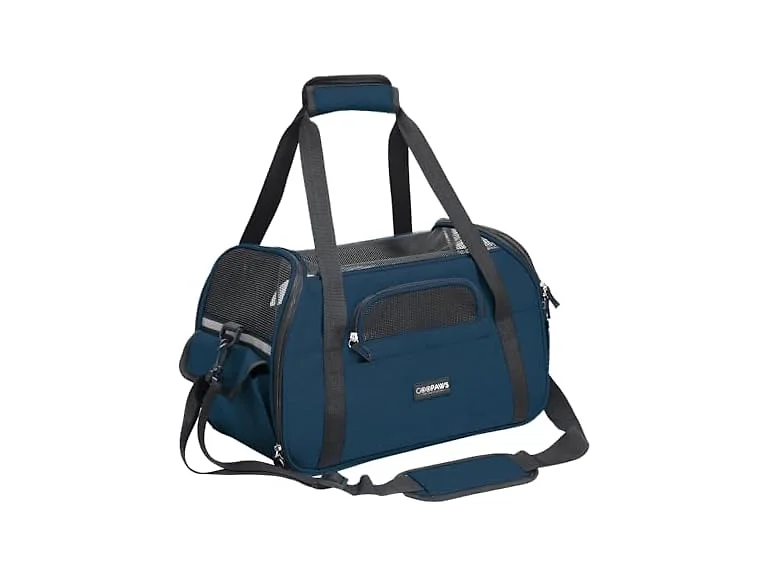 GOOPAWS Dog Purse Carrier for Small Dogs, Soft-Sided Tote 17"