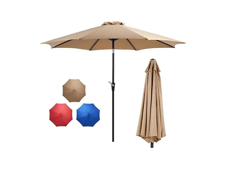 Zoolati 9Ft Patio Umbrella with Tilt and Crank