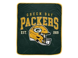 NFL Team Vintage Helmet Cozy Throw - Green Bay Packers