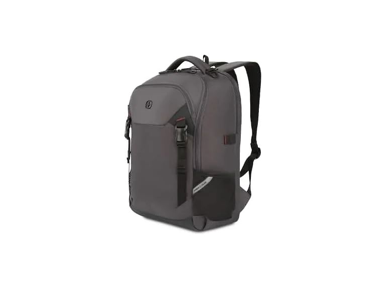 SwissGear Civic Pro Laptop Backpack, Grey, 18"x13.25"x7"