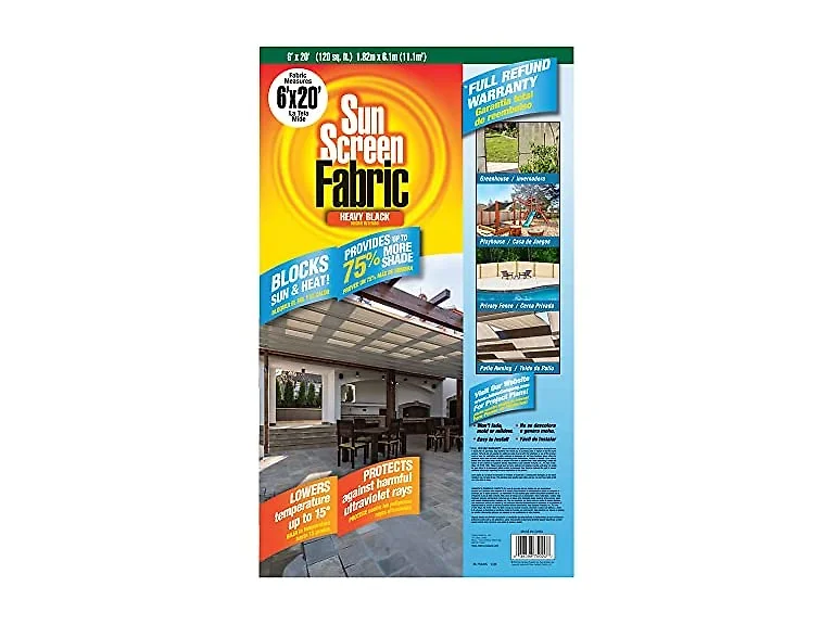 Easy Gardener Sun Screen 6x20 Black