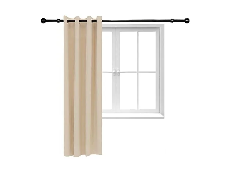 Sunnydaze Decor SNR-498 Blackout Curtain 52x84 Beige B