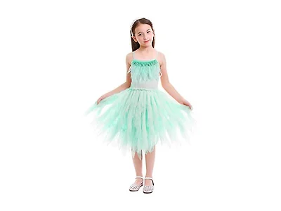 Obeeii (2-3T) Little Girl Swan Princess Dress