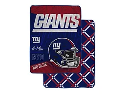 NFL Team Helmet Fleece Blanket - New York Giants