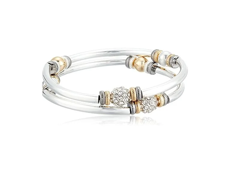 Nine West Women's Two Piece Bangle Bracelet Set
