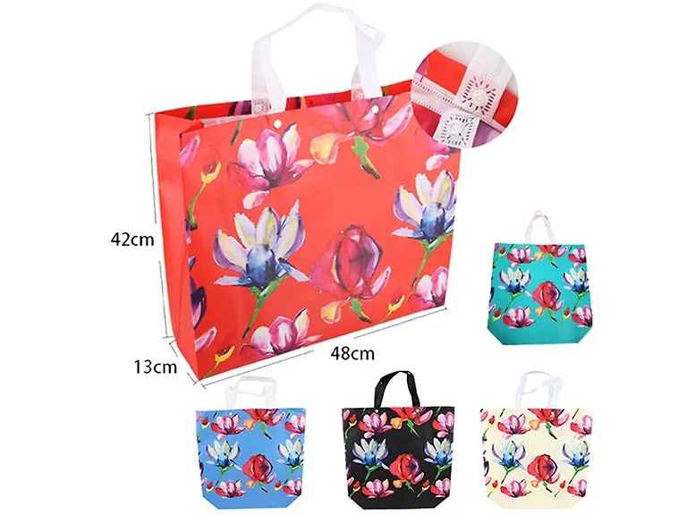 Reuseable Woven Grocery Tote Bags, 72 Count