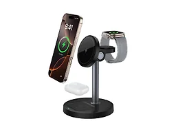 ZTECH XT-ZTWC063BK Magnetic 3in1 Wireless Chargin