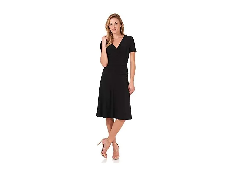 Rekucci Women (8 Petite) Fit-n-flare Tummy Dress