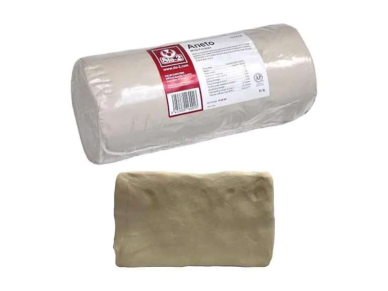 SIO-2 Aneto White High Fire Ceramic Clay, 11 lb (Cone 6-8)