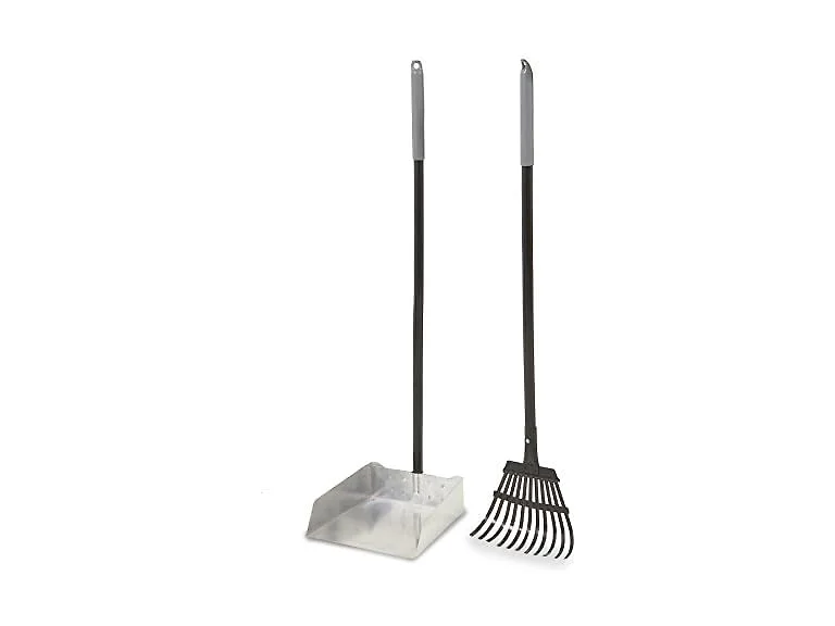 Petmate Clean Response Aluminum Rake and Pan,