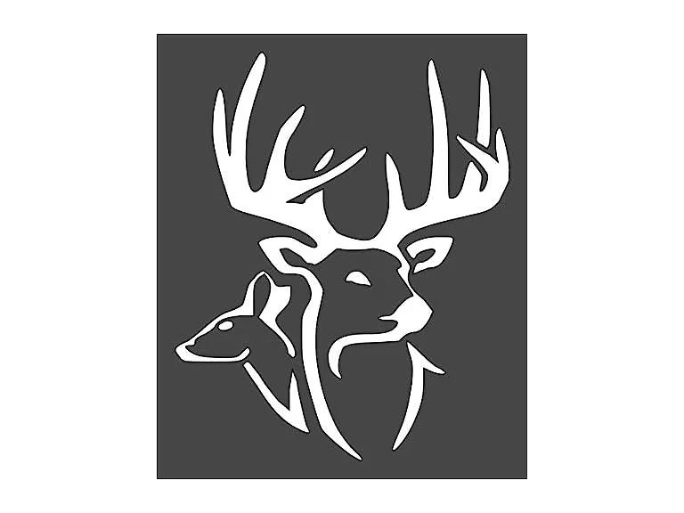 Deer Logo Stencil Reusable Sturdy Flexible