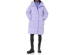 Amazon Essentials Women's Oversized Long Hooded Insulated Puffer Jacket (Available in Plus Size), Purple, 3X