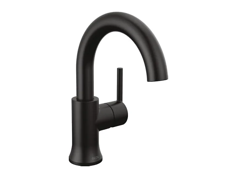 Delta Faucet Trinsic Matte Black Bathroom Faucet